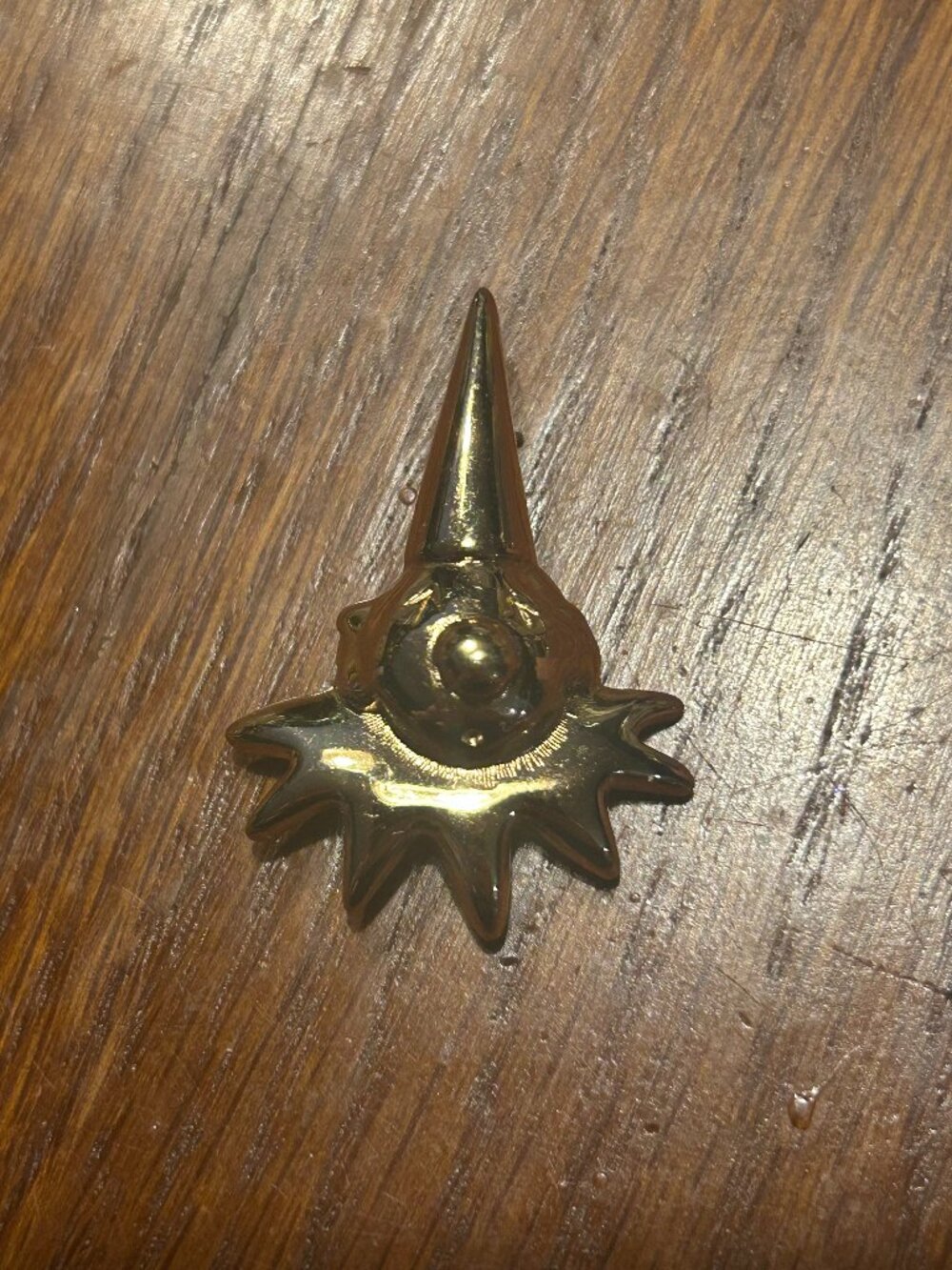 Vintage Gold Color Clown Head Pin